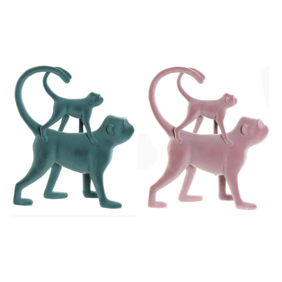 8424001775026 - Deko-Figur grün Rosa Harz Beflockt Tropical 225 x 8 x 275 cm
