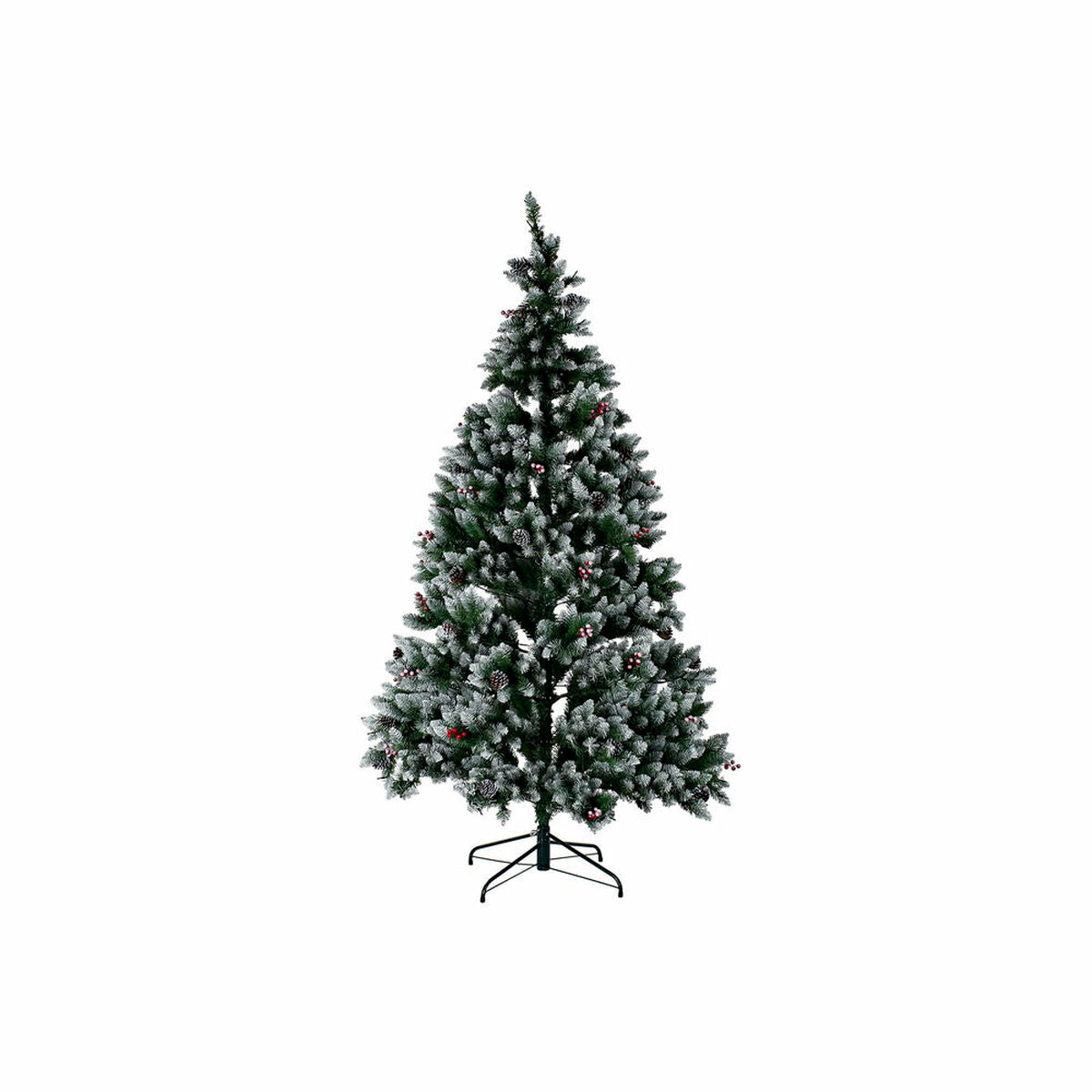 8424001844821 - Weihnachtsbaum Weiß Rot grün PVC Ananas Verschneit 125 x 125 x 210 cm 8424001844821 - Weihnachtsbaum Weiß Rot grün PVC Ananas Verschneit 125 x 125 x 210 cm