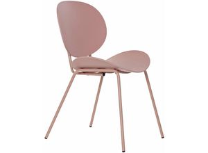 8424001851423 - Dkd Home Decor - Metallstuhl pp 50x55x795 Matt Pink pp Metallmaterial Multicolor -Familien -Familienstühle und Stühle Details