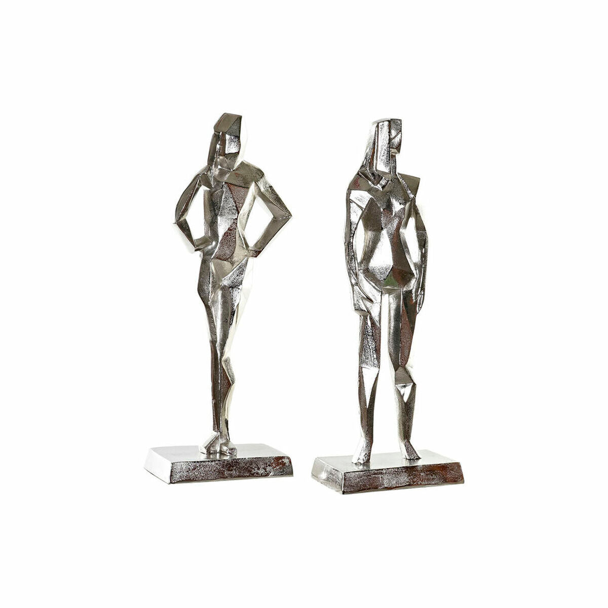 8424001856480 - Deko-Figur 8424001856480 23 x 13 x 62 cm Silberfarben (2 Stück)