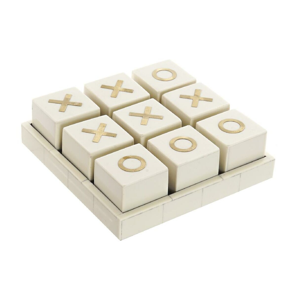 8424001857913 - Three-in-a-Row Game Golden Ivory (21 x 21 x 6 cm)