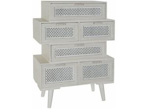 8424001891948 - Fijalo - mdf -Holzschubladenschrank 60x325x84 6 Weiße Holzschubladen mdf Multicolor -Material Familienkomfort Farben Schubladen und Chefoniers