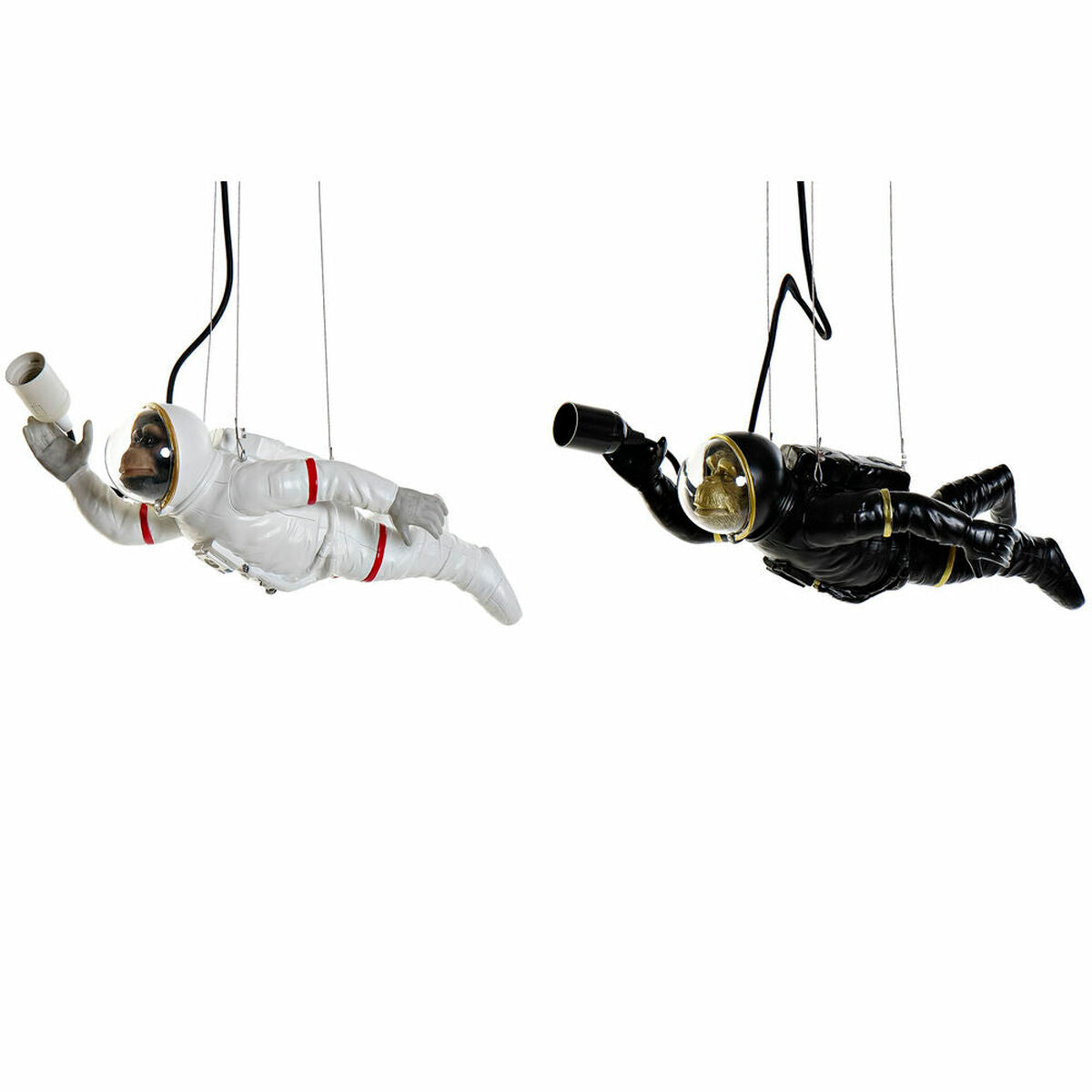 8424001897711 - Deckenlampe Schwarz Weiß Harz 220 V 50 W (46 x 145 x 20 cm) (2 pcs)