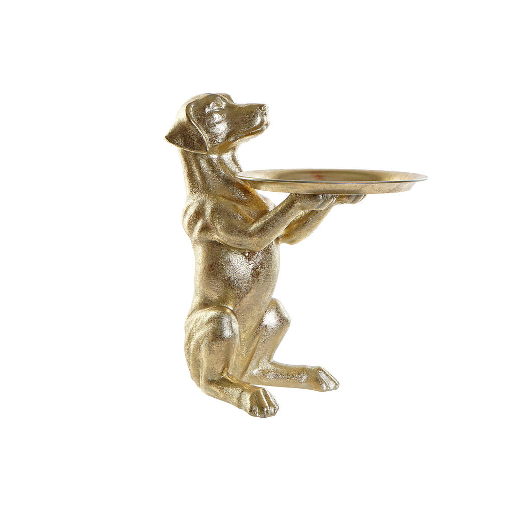 8424001897780 - Deko-Figur Gold Harz Hund Moderne (26 x 38 x 44 cm)