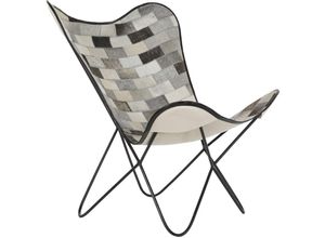 8424001898626 - Dkd Home Decor - Metallstuhl 74x70x90 Metallstuhl Leder Papillon Metal Metal Leder Multicolor Family Family Chairs und Hocker Details