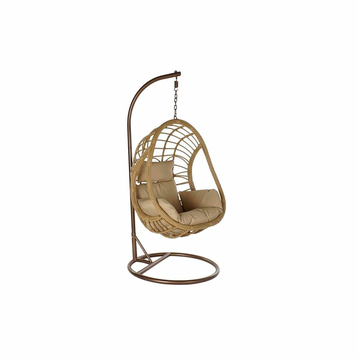 8424001901678 - Gartenstuhl Braun 90 x 70 x 110 cm Beige Metall Synthetischer Rattan (90 x 65 x 193 cm) 8424001901678 - Gartenstuhl Braun 90 x 70 x 110 cm Beige Metall Synthetischer Rattan (90 x 65 x 193 cm)