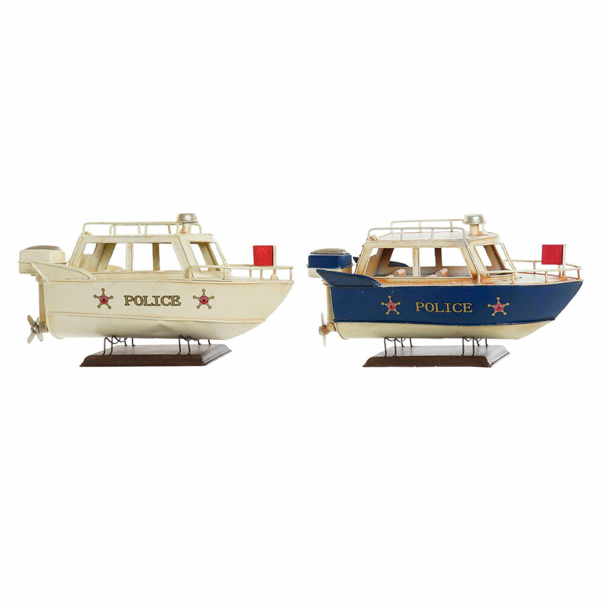 8424001905041 - Deko-Figur Blau Weiß Schiff Vintage 27 x 105 x 14 cm (2 Stück) 8424001905041 - Deko-Figur Blau Weiß Schiff Vintage 27 x 105 x 14 cm (2 Stück)