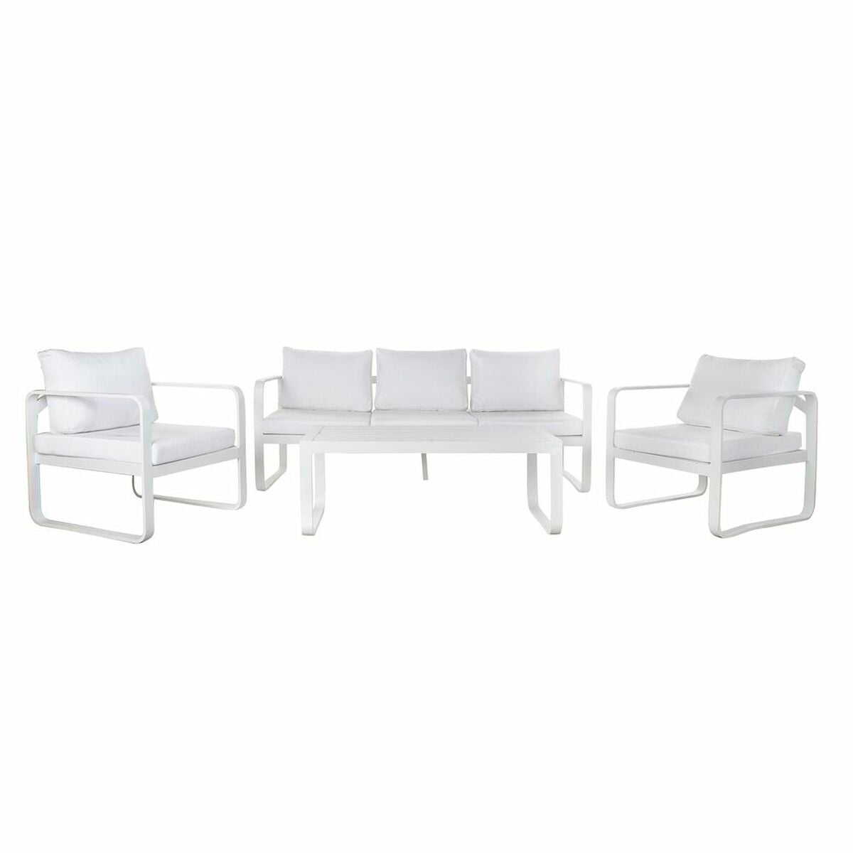 8424001925803 - Gartensofa Weiß Aluminium 78 cm 184 x 72 x 78 cm