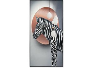 8424001933204 - MDF Aluminium 80x3x160 Zèbre Schwarzes Material Aluminium MDF Farbe Multicolor -Familienfotos Details