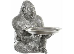 8424001947249 - Dkd Home Decor - Harzfigur 38x55x52 Silber Gorilla Harzmaterial mehrfarbige Farbfamilien Dekoration Figuren Details