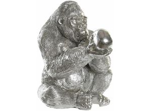 8424001947256 - Dkd Home Decor - Harzfigur 385x33x435 Gorilla Harz Silber Material Mehrfarbfarbfamilie Figuren Détails Details