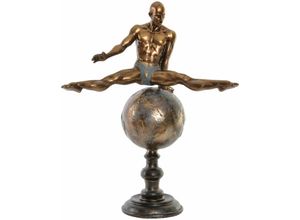 8424001947577 - Dkd Home Decor - Harzfigur 36x19x46 Gymnast Gold gealtertes Harz mehrfarbige Farbfamilienfamilien -Figuren Dekoration Details