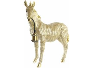 8424001951901 - Dkd Home Decor - Tischlampe in Harz 55x22x51 Goldener Zebre Material Multicolor -Farbfamilienlampen Details Details