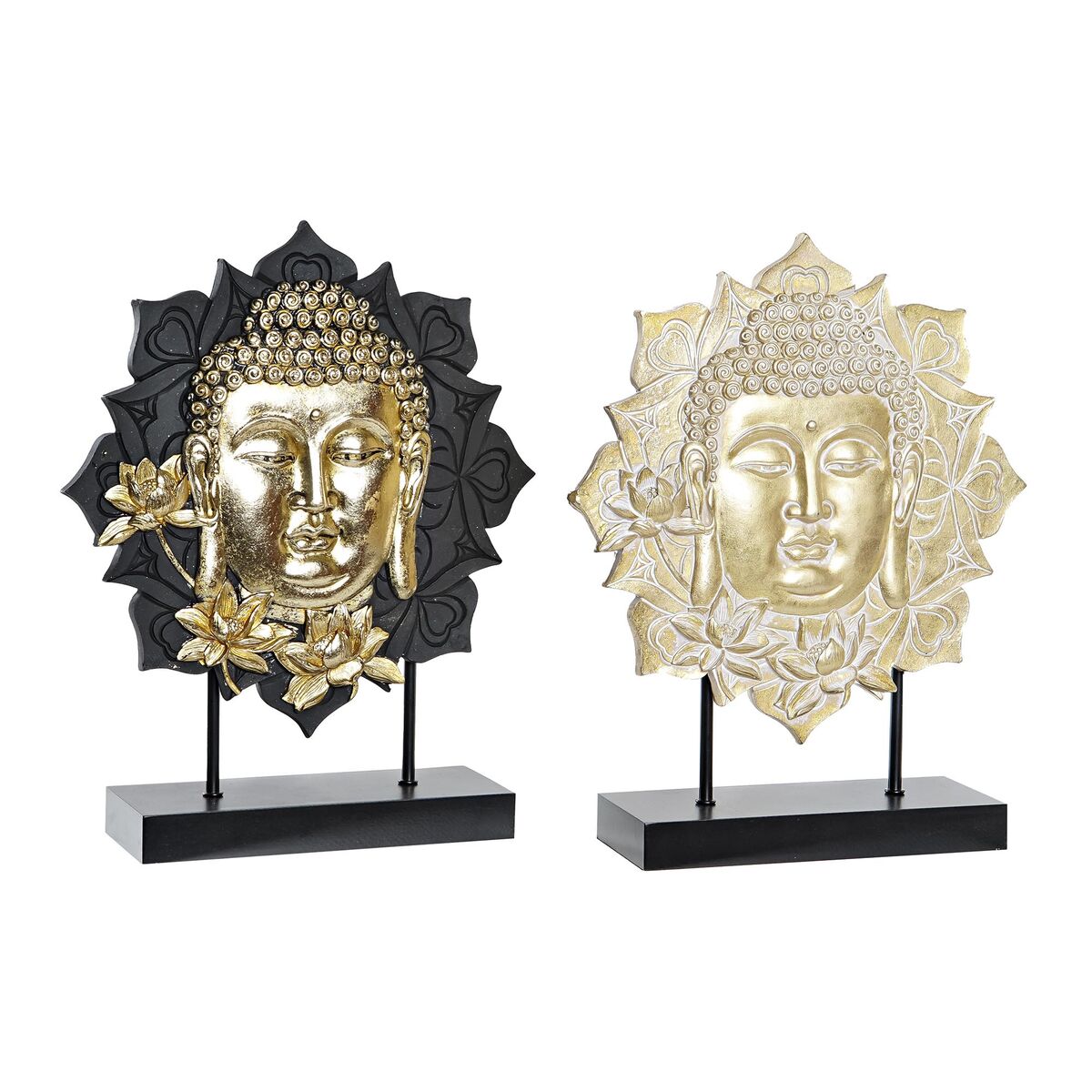 8424001952083 - Deko-Figur 27 x 8 x 335 cm Schwarz Gold Buddha Orientalisch (2 Stück) 8424001952083 - Deko-Figur 27 x 8 x 335 cm Schwarz Gold Buddha Orientalisch (2 Stück)
