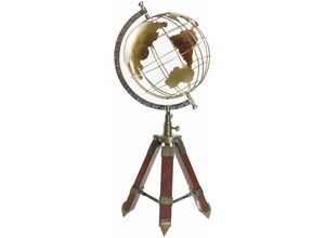 8424001954773 - Dkd Home Decor - Globe Earth Metall Griff 20x20x50 Stativmetallhandmaterial Multikolore Farbfamilie Innenausstattung Details