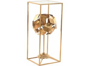 8424001955350 - Dkd Home Decor - Metallglasstehlampe 30x30x71 Geometrische Metallglasfarbe Material Mehrfarbige Laternenpfähle Details der Familie