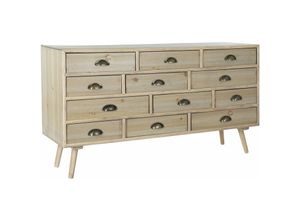 8424001956142 - Mdf -Holzschubladengarderobe 120x36x68 mdf natürliche mdf Multicolor -Farbmaterial -Familie Duettes Schubladen mit Schubladen und Chifonières