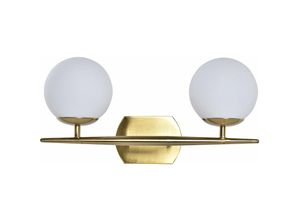 8424001957651 - Dkd Home Decor - Metallglaswandlampe 42x15x20 Goldener Ball Metallglas mehrfarbiger Farbfamilienfamilien Deckenleuchten und Wände Details