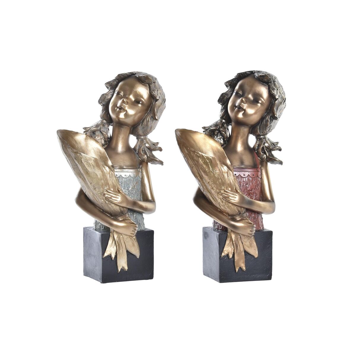 8424001958283 - Deko-Figur 21 x 13 x 36 cm Rot Gold türkis (2 Stück) 8424001958283 - Deko-Figur 21 x 13 x 36 cm Rot Gold türkis (2 Stück)