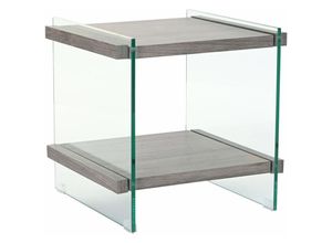 8424001961641 - Fijalo - mdf 50x50x49 Glass mdf Graues hoher Multikolor -Material Nachttisch Materialfamilien -Tische Nachttische Bettköpfe und Nockendetails