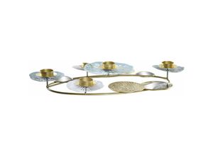 8424001964710 - Dkd Home Decor - Candelabra Metall Mirror 54x33x8 Doré Spiegel Nenufar Metallmaterial Multicolor -Farbfamilie Laterne und Details Details