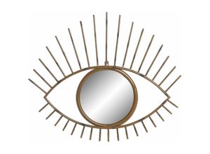 8424001972753 - Dkd Home Decor - Metallspiegel 63x4x53 natürliches Eye Metallmaterial Mehrfarbige Farbfamilienspiegel Details