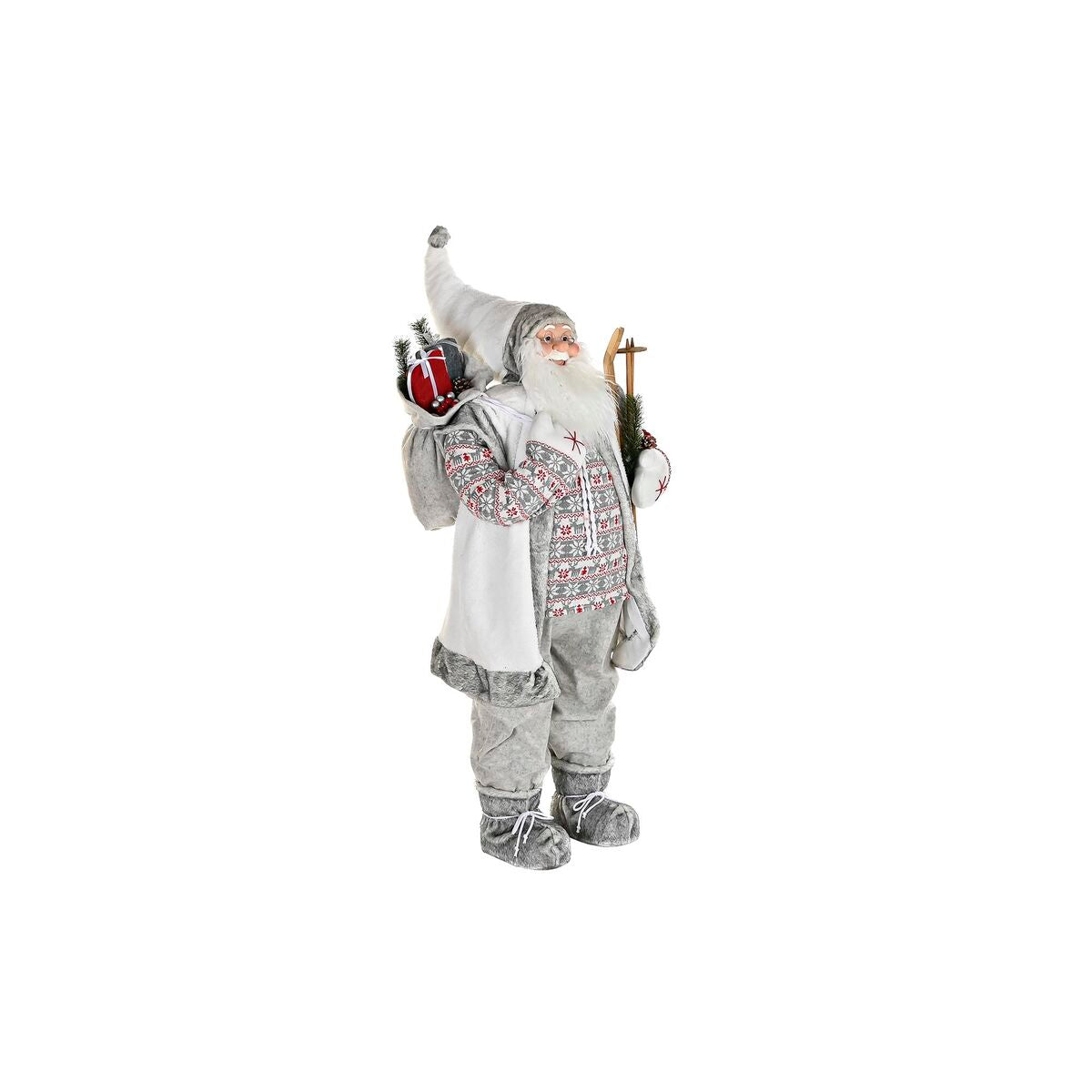 8424001975129 - Christmas bauble Father Christmas Grey PVC Wood 60 x 50 x 124 cm