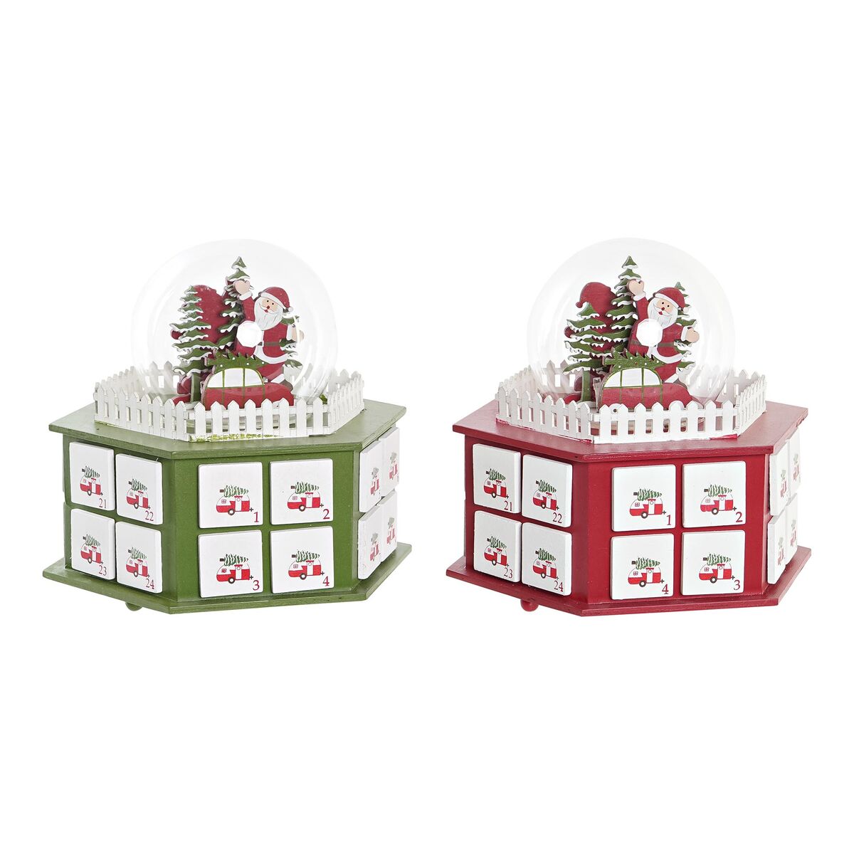 8424001984589 - Adventskalender Holz (22 x 19 x 20 cm) (2 Stück) 8424001984589 - Adventskalender Holz (22 x 19 x 20 cm) (2 Stück)