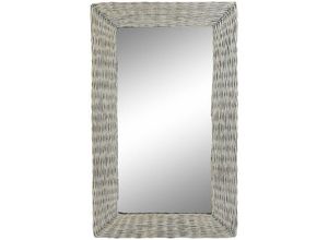 8424001989263 - Dkd Home Decor - Mirror Mirror Wicker 87x4x147 Spiegel Wicked Wicker Grey Material Mehrfarbige Farbfamilie Spiegel Details