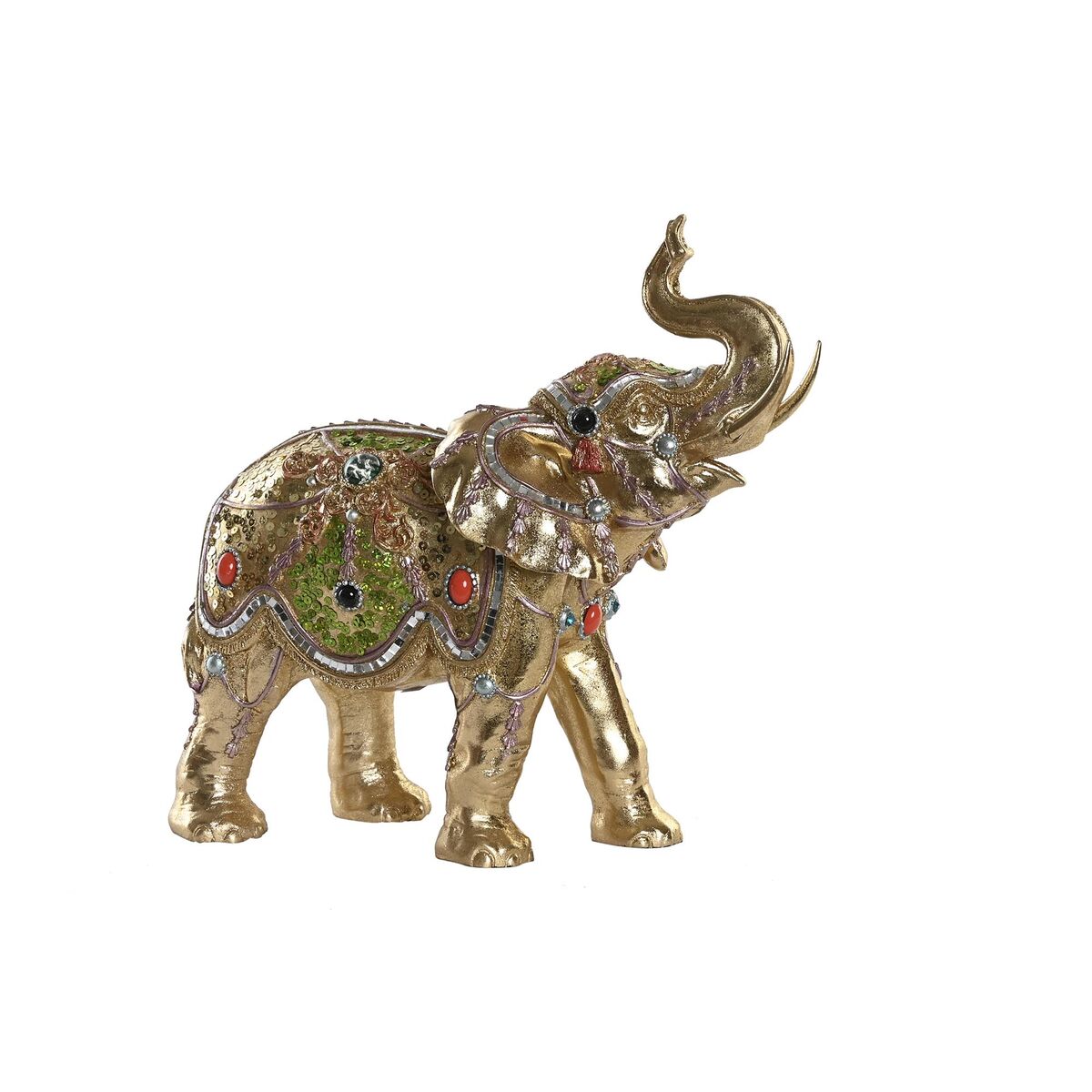 8424001992119 - Dekorative Figur DKD Wohnkultur 33 x 155 x 31 cm Elefant Golden Colonial