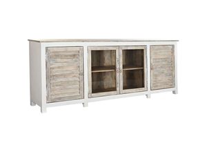 8424001998623 - Dkd Home Decor - Mango -Buffet 210x40x82 Weißes Mango -Material mehrfarbige Farbfamilienbuffets und tv -Möbel