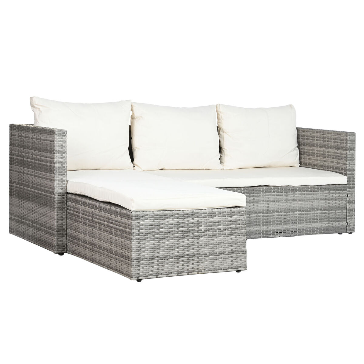 8424002007942 - Garden sofa Aluminium Crystal synthetic rattan 195 x 130 x 62 cm