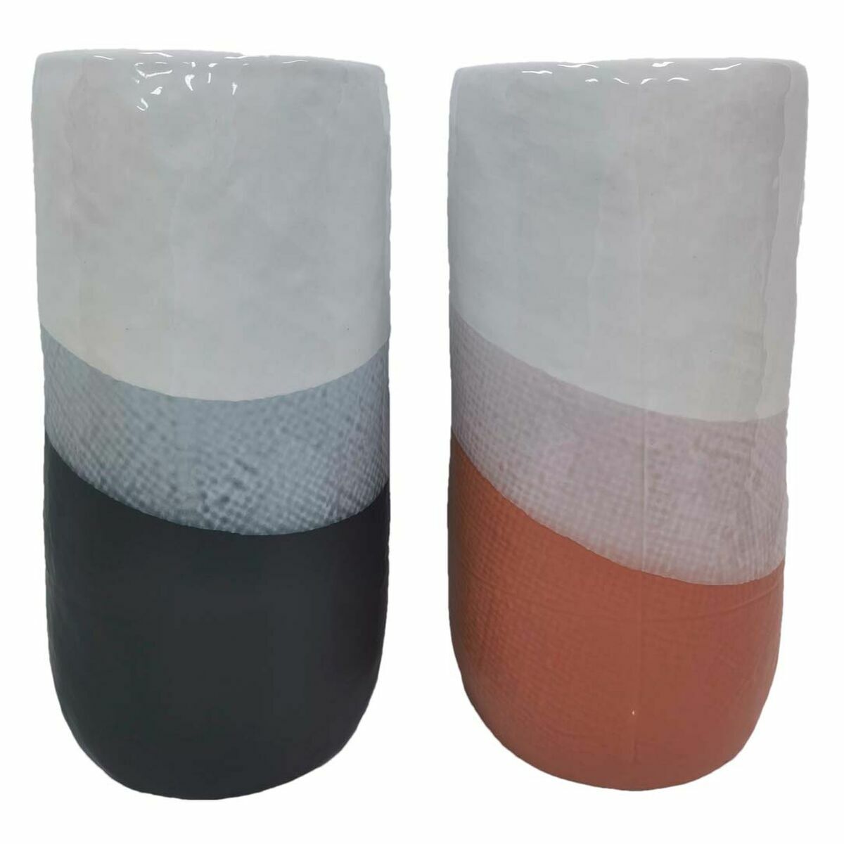 8424002023935 - Vase Dreifarbig 13 x 13 x 25 cm Dolomite (2 Stück)