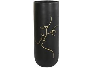 8424002032319 - Dkd Home Decor - Résine Vase 35x35x90 Schwarzer Schwarz Kuss Harz mehrfarbiger Farbmaterial Vase Family Details