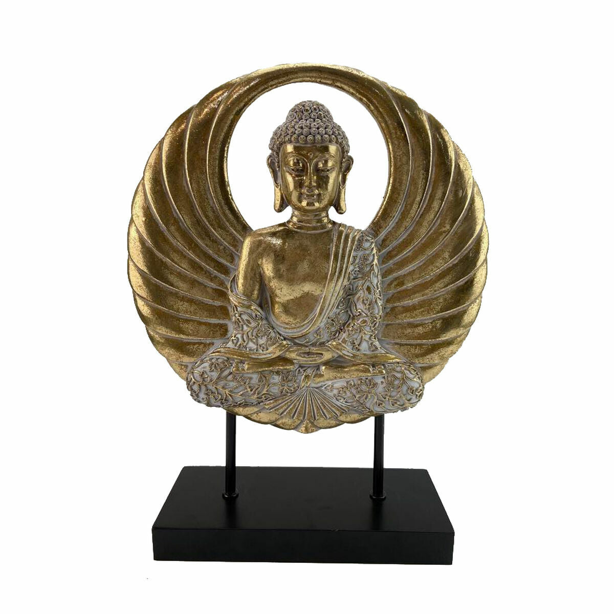 8424002032753 - Deko-Figur 25 x 8 x 33 cm Schwarz Gold Buddha Orientalisch 8424002032753 - Deko-Figur 25 x 8 x 33 cm Schwarz Gold Buddha Orientalisch