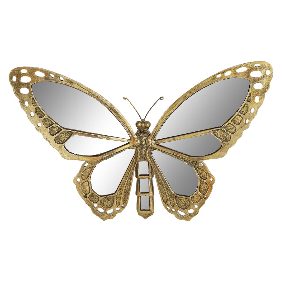 8424002034269 - Wanddekoration Spiegel Gold Harz Schmetterling (39 x 5 x 25 cm) 8424002034269 - Wanddekoration Spiegel Gold Harz Schmetterling (39 x 5 x 25 cm)