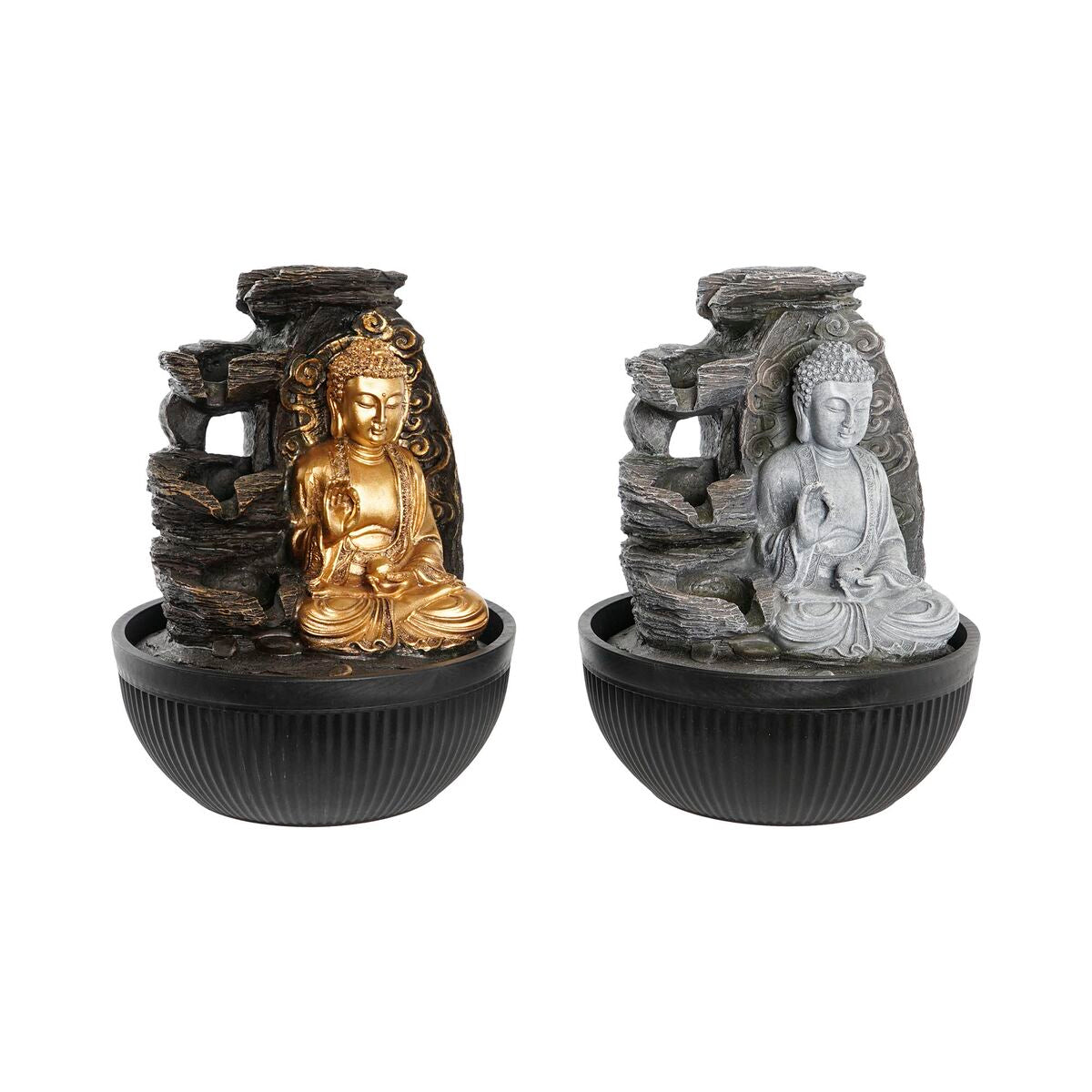 8424002034474 - Brunnen 21 x 21 x 25 cm Buddha Harz Orientalisch (2 Einheiten)