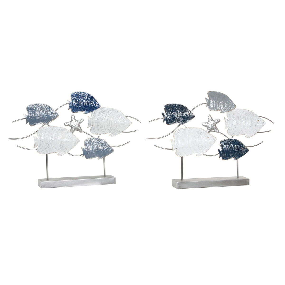 8424002039264 - Deko-Figur 63 x 9 x 44 cm Grau Blau Weiß Spiralen (2 Stück) 8424002039264 - Deko-Figur 63 x 9 x 44 cm Grau Blau Weiß Spiralen (2 Stück)