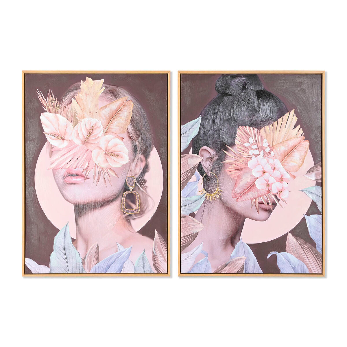 8424002046279 - Bild Blomster Moderne (50 x 35 x 70 cm) (2 Stück)