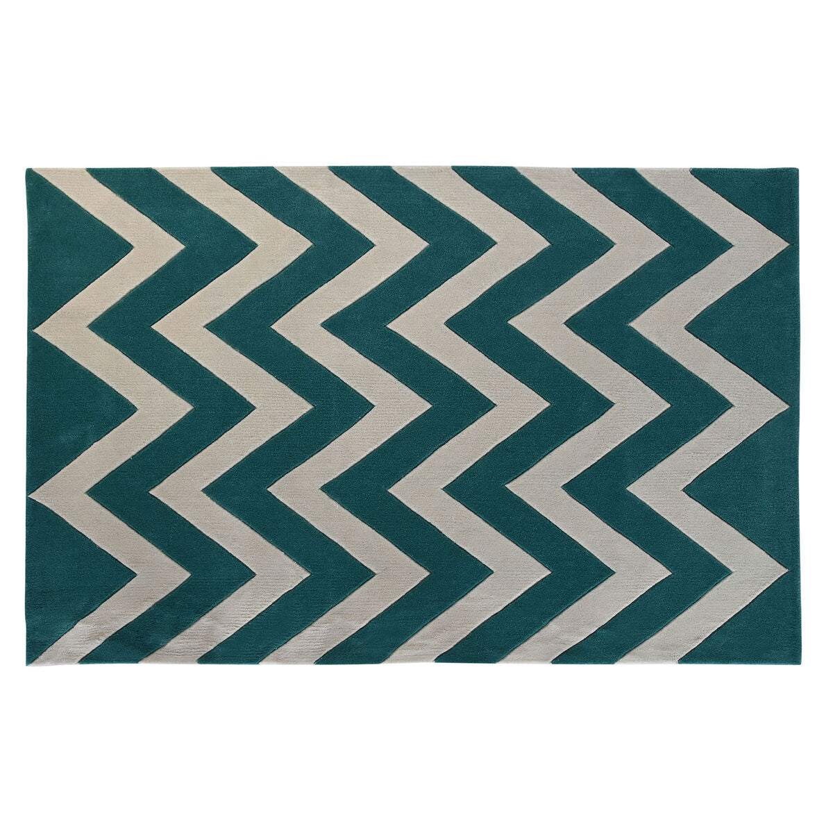 8424002047726 - Teppich Polyester Zick-Zack zweifarbig 120 x 180 x 2 cm