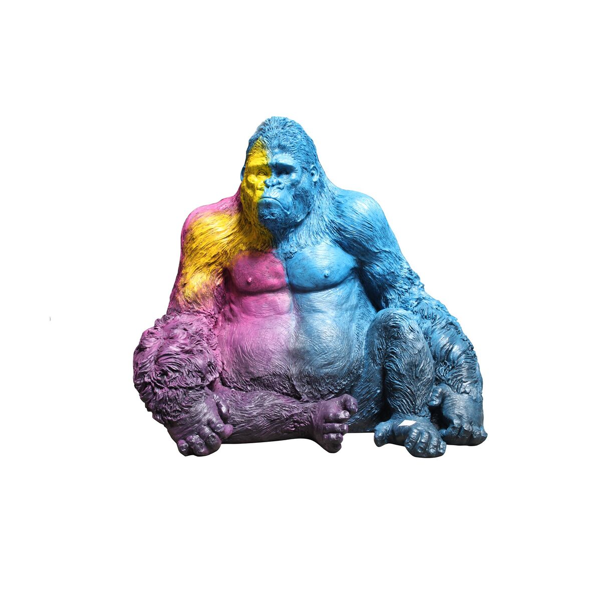 8424002053673 - Deko-Figur Bunt Moderne Gorilla 92 x 64 x 85 cm