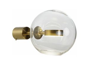 8424002060275 - Dkd Home Decor - Metallglaswandlampe 20x25x20 Goldener Ball Metallglas mehrfarbig Farbfamilien Deckenleuchten und Wände Details