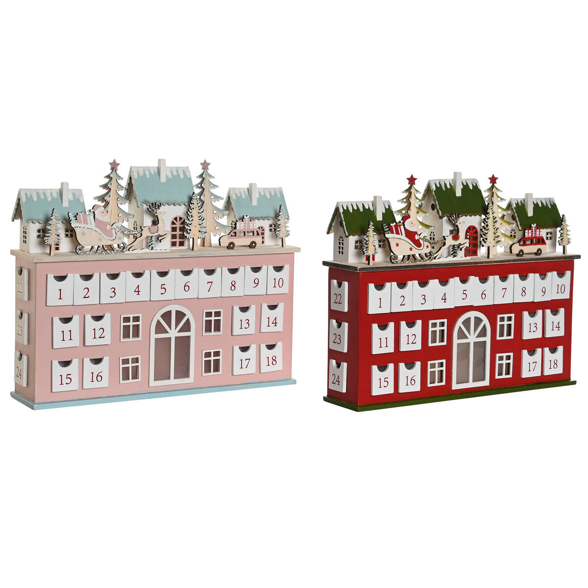 8424002068271 - Adventskalender Holz 375 x 85 x 31 cm (2 Stück)