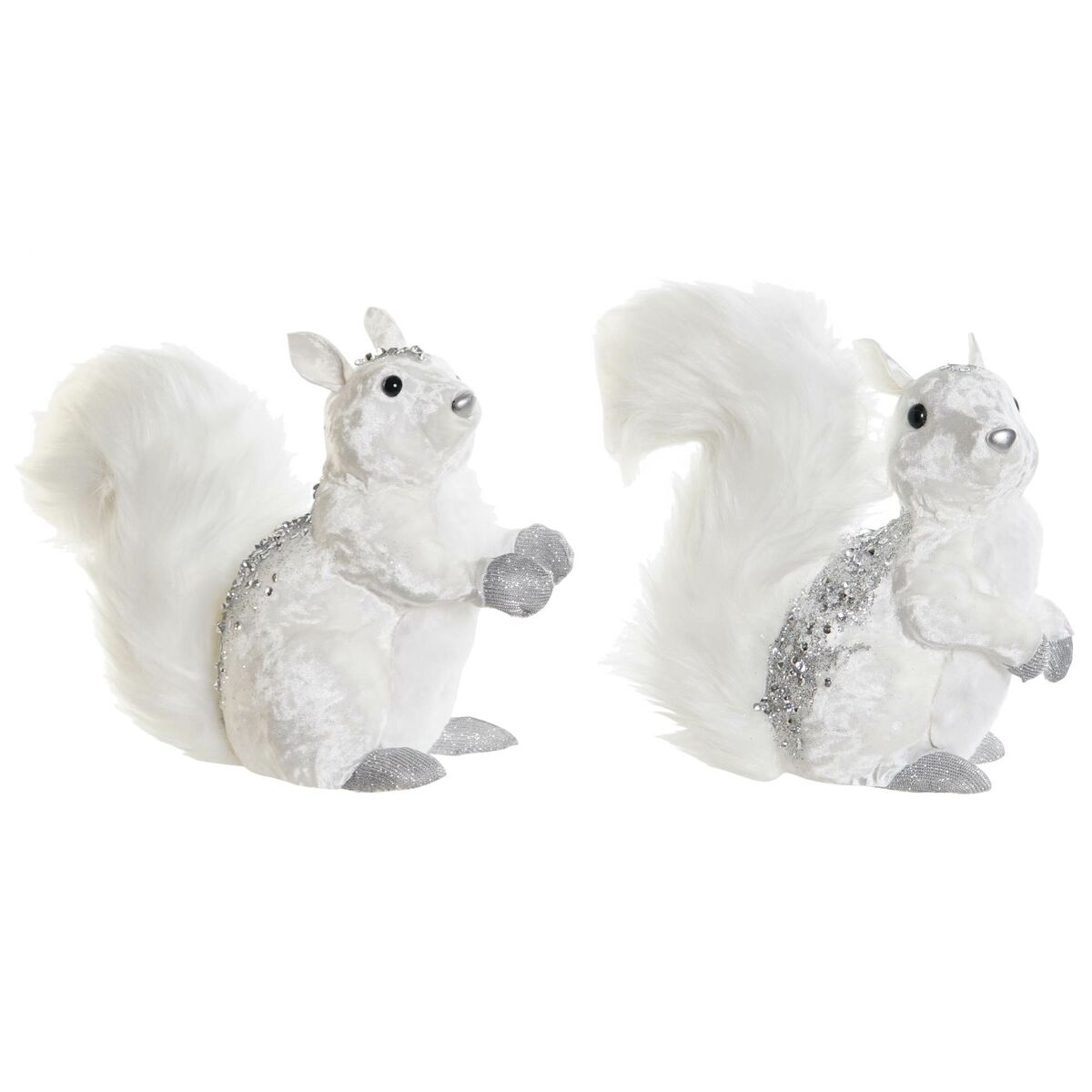 8424002071066 - Weihnachtsschmuck Weiß Eichhörnchen 22 x 11 x 22 cm (2 Stück) 8424002071066 - Weihnachtsschmuck Weiß Eichhörnchen 22 x 11 x 22 cm (2 Stück)