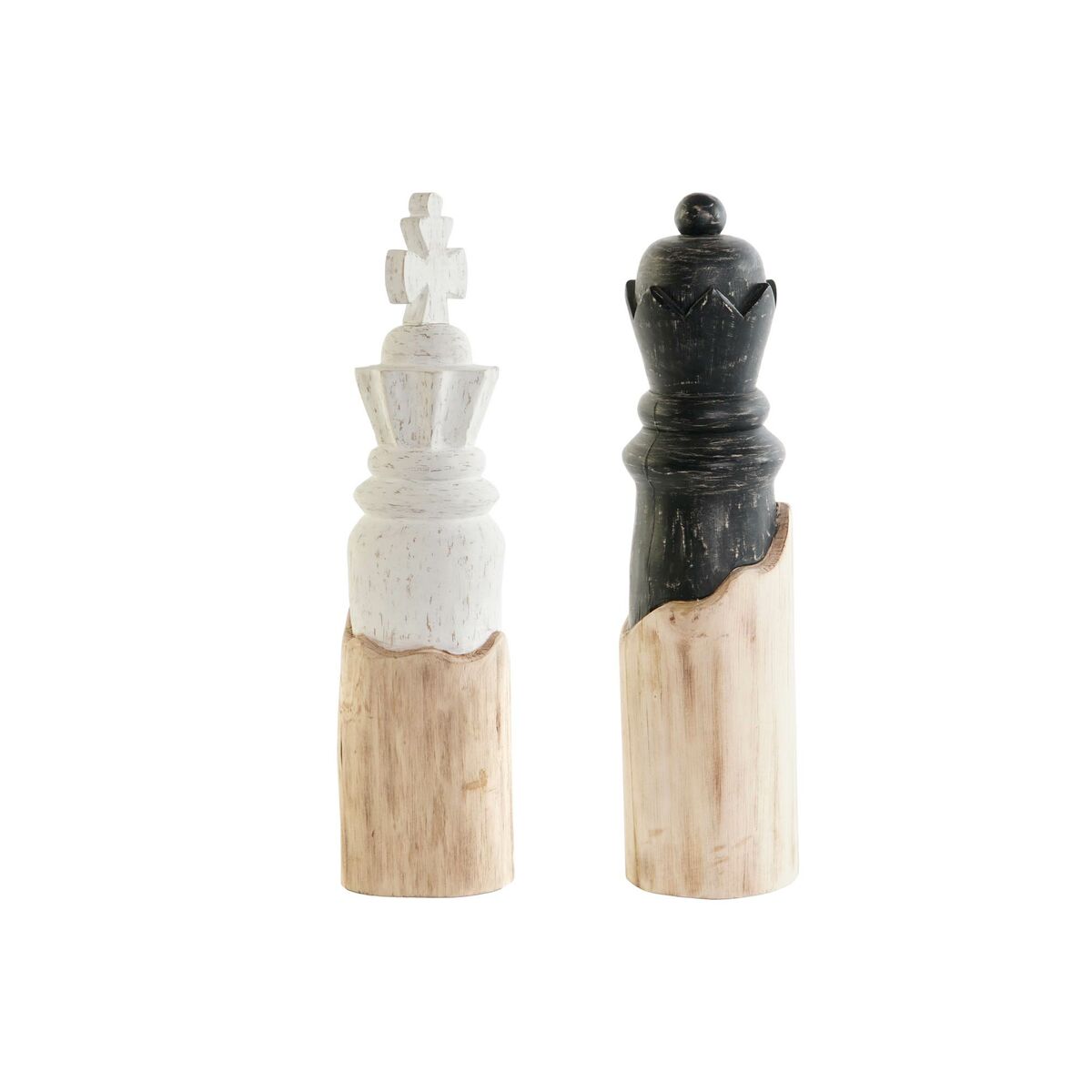 8424002075293 - Deko-Figur Weiß Braun Schwarz Schachfiguren Loft 12 x 12 x 48 cm (2 Stück) 8424002075293 - Deko-Figur Weiß Braun Schwarz Schachfiguren Loft 12 x 12 x 48 cm (2 Stück)