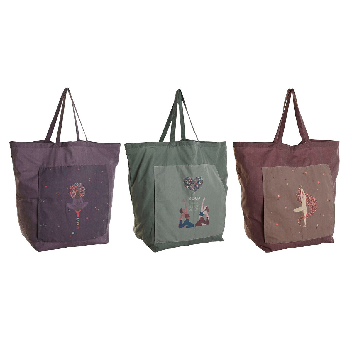8424002081997 - Tasche aus Segeltuch Braun grün Burgunderrot Leinwand 68 x 30 x 55 cm (3 Stück) 8424002081997 - Tasche aus Segeltuch Braun grün Burgunderrot Leinwand 68 x 30 x 55 cm (3 Stück)