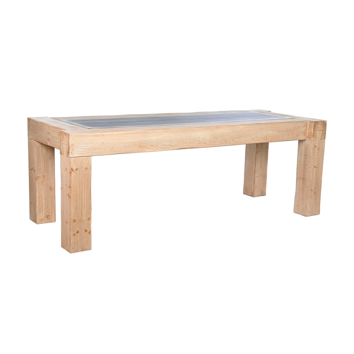 8424002092177 - Esstisch natürlich Tanne Holz MDF 220 x 90 x 76 cm