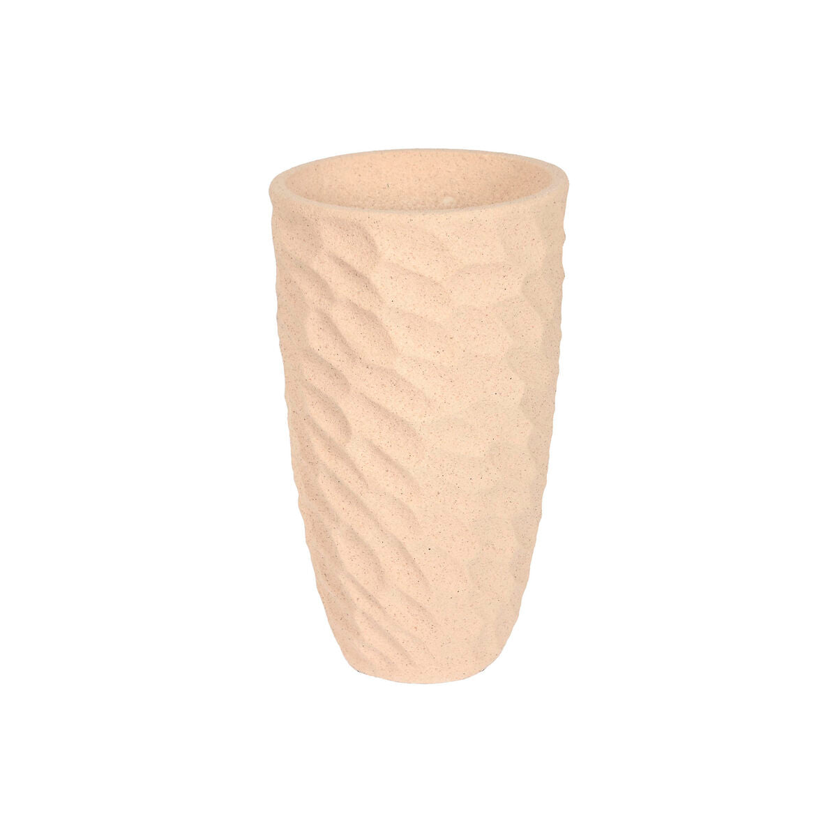 8424002098155 - Pflanzgefäß Home Esprit Beige Glasfaser skandinavisch 365 x 365 x 63 cm