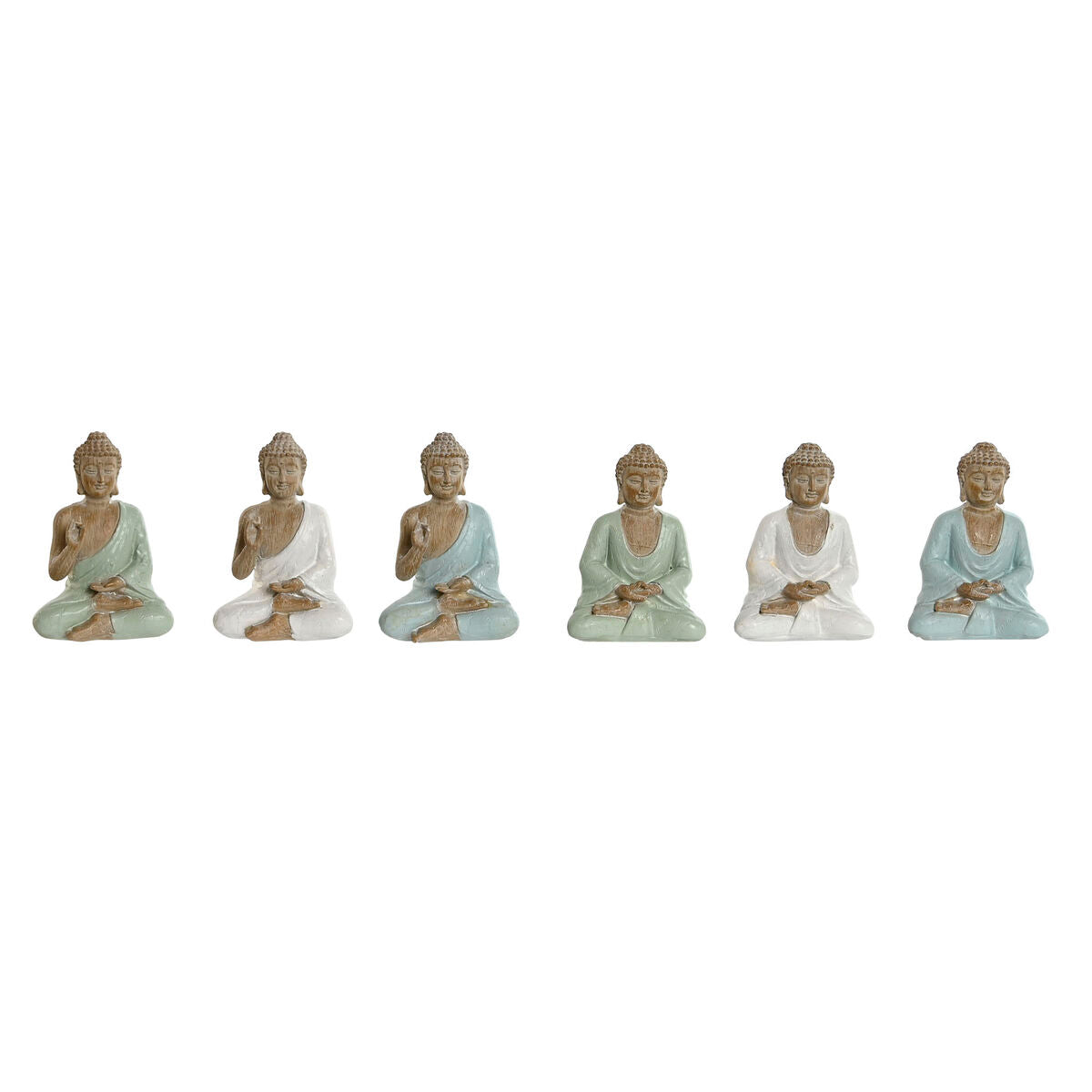 8424002100445 - Deko-Figur Weiß grün türkis Buddha Orientalisch 6 x 4 x 85 cm (6 Stück) 8424002100445 - Deko-Figur Weiß grün türkis Buddha Orientalisch 6 x 4 x 85 cm (6 Stück)