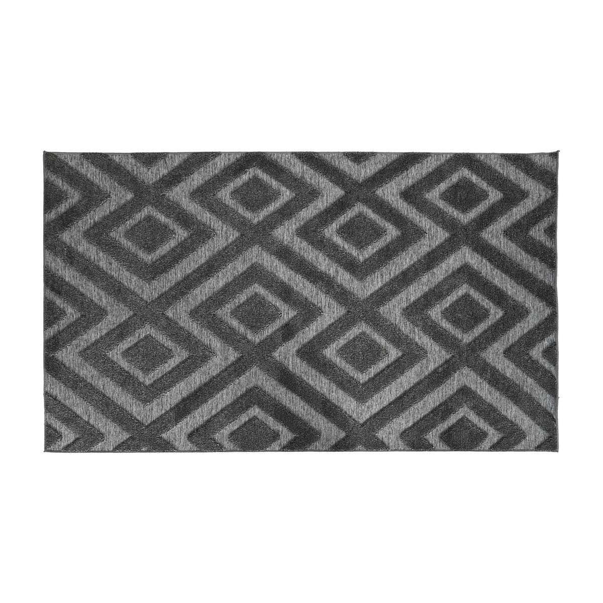 8424002105174 - Teppich 200 x 140 cm Grau Dunkelgrau